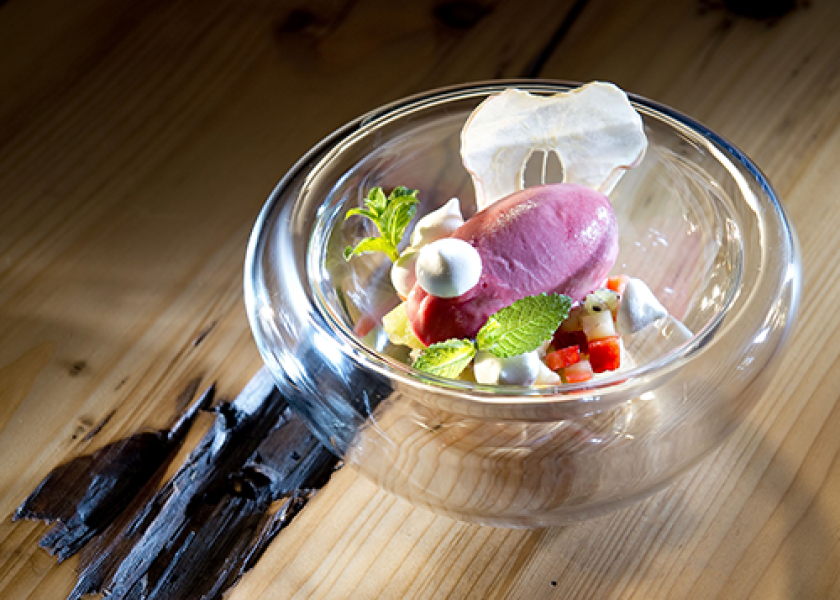 sommerliches dessert gourmet  und boutiquehotel tanzer