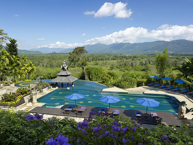 Anantara Golden Triangle Elephant Camp Resort Spa Pool overview6