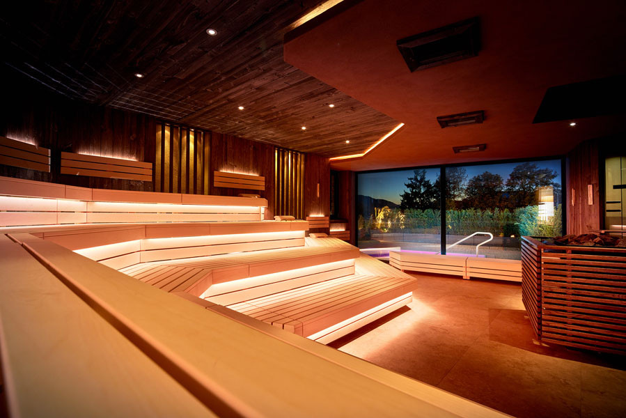 moderne sauna hotel panorama royal